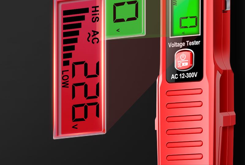 ANENG VD807 Smart Induction Tester Pen AC 12-300V Voltage Tester NCV Sensor Wire Detector 50/60Hz Professional Electrician Tool_voghion.com