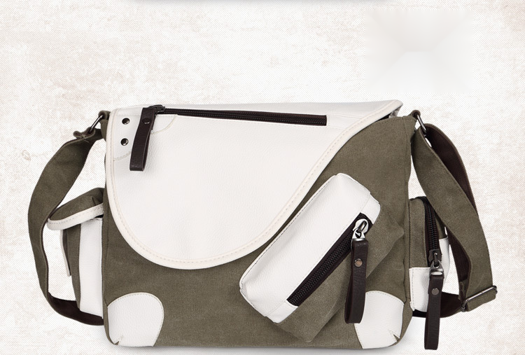 Fashion shoulder bag, crossbody bag, canvas men's bag, student backpack, outdoor travel bag_voghion.com