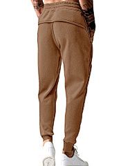 Pantaloni da allenamento leggeri da uomo – Poliestere ad asciugatura rapida con coulisse regolabile ed elasticizzata (S-XXXL, Nero/Grigio/Cachi)_voghion.com