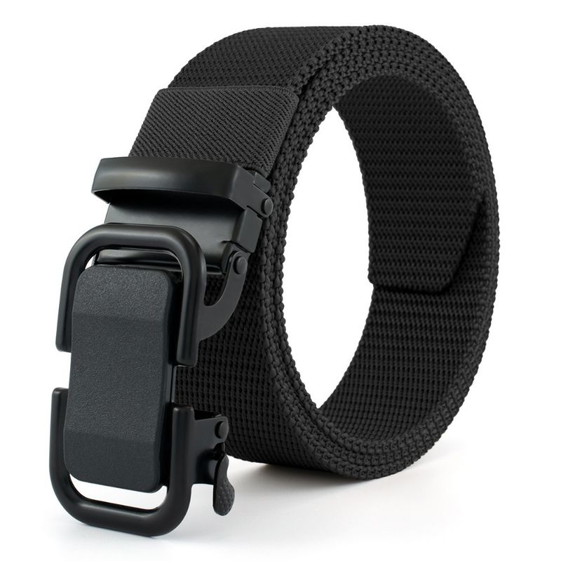 HOT Men's Ratchet Nylon Web Canvas Golf Automatic Buckle Waist Belt for Men Casual Work_voghion.com