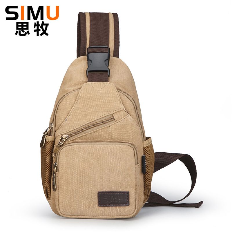 Borsa a tracolla sportiva casual da uomo in tela alla moda in stile coreano Simu_voghion.com