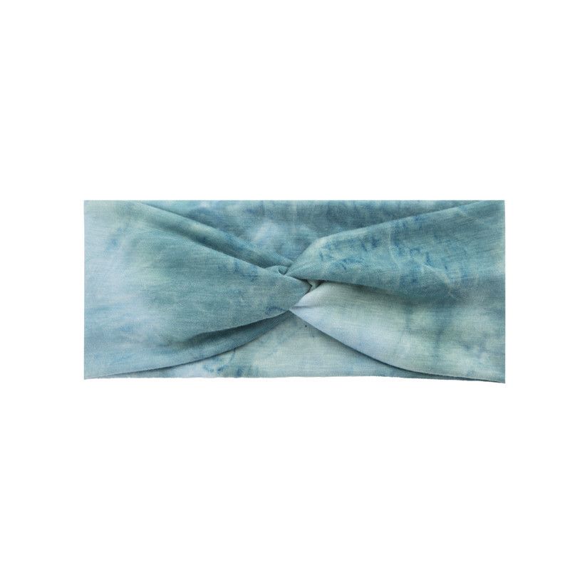 Moud Tie-Dye Sportband Yoga elastesche Band neie Stil geknüpft Kräiz breetbrëmmt Kappduch Kappschmuck_voghion.com