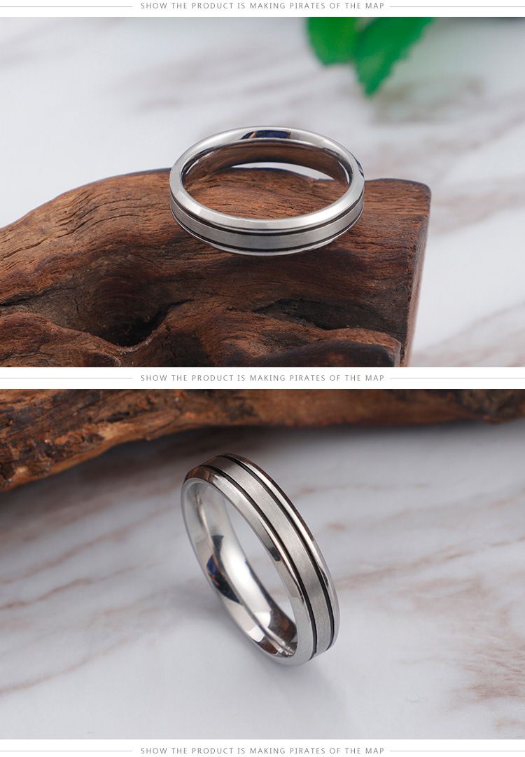 Gioielli con anelli da uomo e da donna, moda, in acciaio inossidabile, lotto misto, semplice stile di nicchia, accessori per anelli di coppia in acciaio al titanio_voghion.com