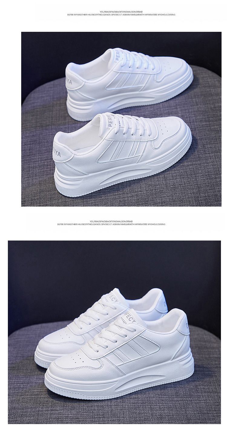 Weiße Sneakers für Damen – Atmungsaktive Freizeitschuhe für Mädchen, modische Schnürschuhe aus Canvas für den Herbst_voghion.com