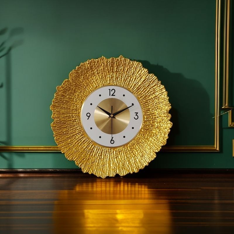Postmoderne Wanduhr, modisch, einfach, kreativ, für Wohnzimmer, Schlafzimmer, still, dekorativ, modern, Stein, Eisen, Kunst_voghion.com