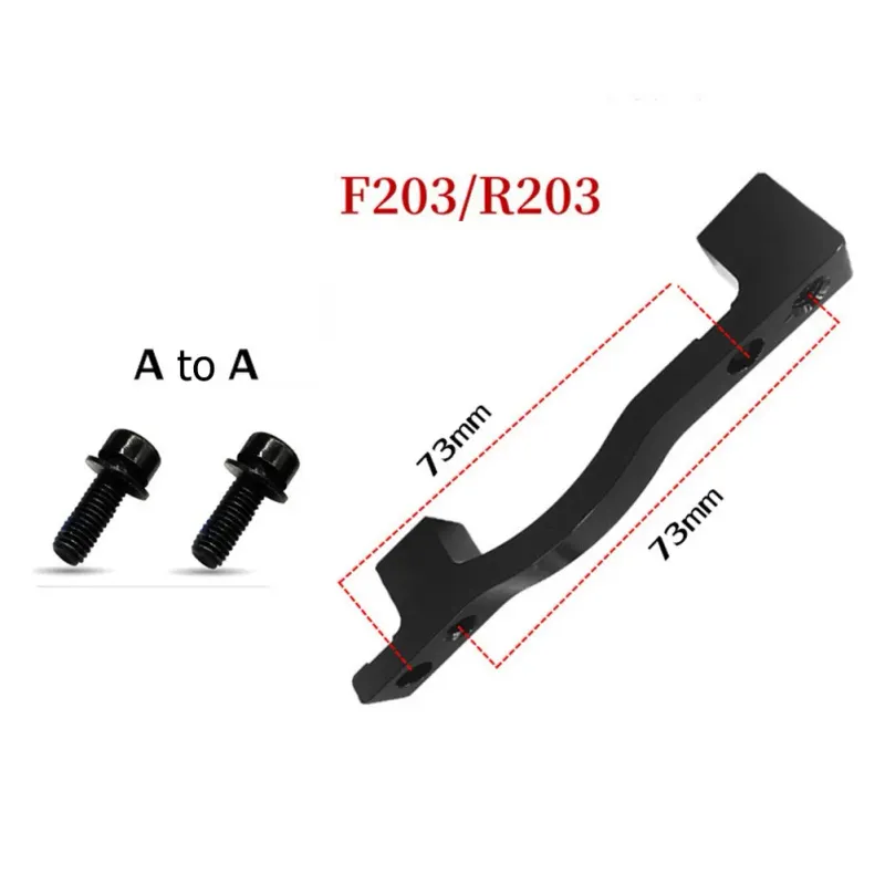 Vervang uw oude systeem met onze MTB-fiets schijfremklauwadapter postmontage voor 180/203 mm voor- en achterwiel_voghion.com