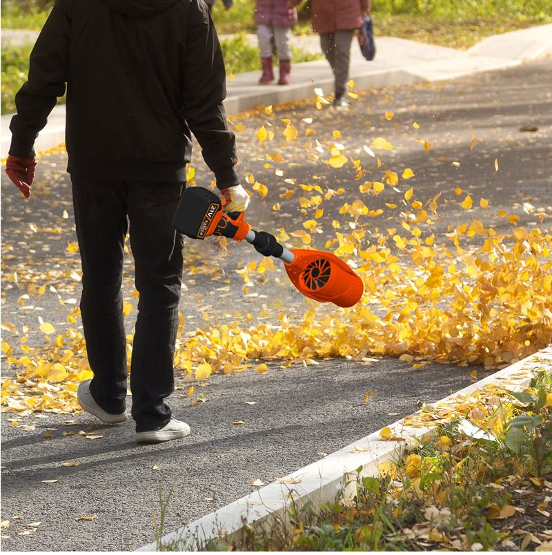 21V Cordless Leaf Blower With Foldable Design - High-Power Battery-Powered Blower For Lawn, Snow, Dust, And Debris Cleaning_voghion.com