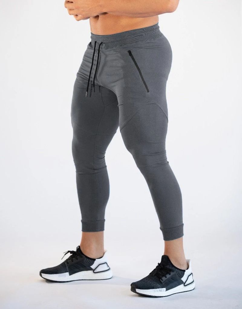Men's Compression Training Pants - Slim Fit Gym & Running Tights (Moisture-Wicking 4-Way Stretch Muscle Support Breathable 7/8 Length)_voghion.com