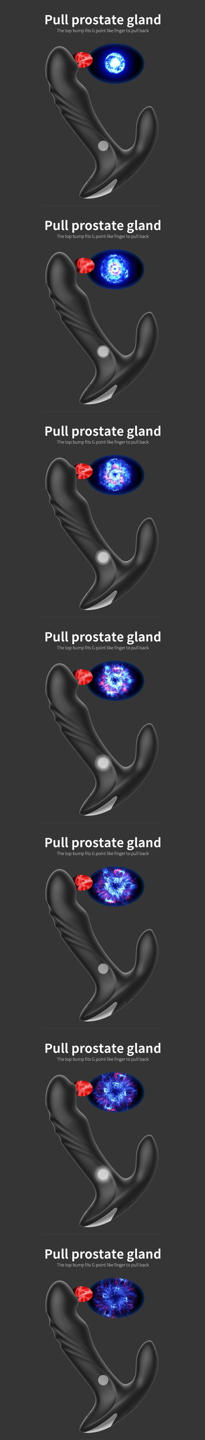 Dildo Remote Control Vibr Dual Vibrating Swing Butt Plug Male Prostate Massager Anus Dil Metal Beads Rotat      ating_voghion.com
