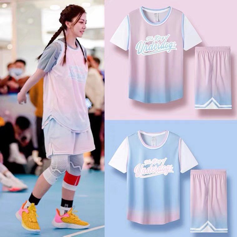 Taobao Short sleeved Basketball Suit Set for College Students Competition Jersey Men's and Women's Printed Team Uniform_voghion.com