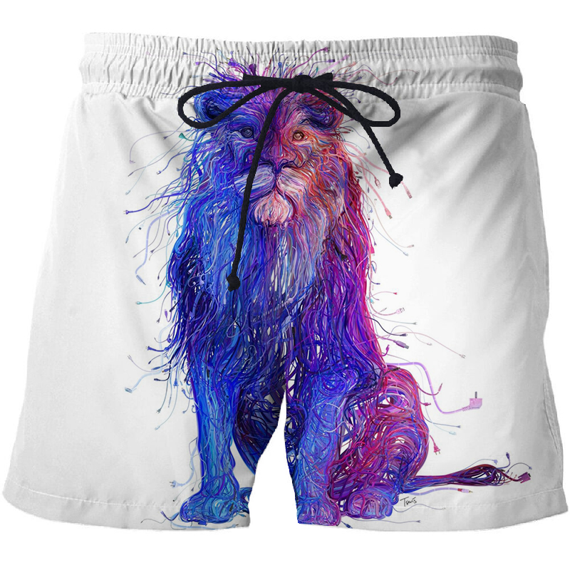 Été drôle impression 3D Shorts de plage mode Fitness décontracté séchage rapide Bermuda Shorts de course Surf maillots de bain maillots de bain_voghion.com