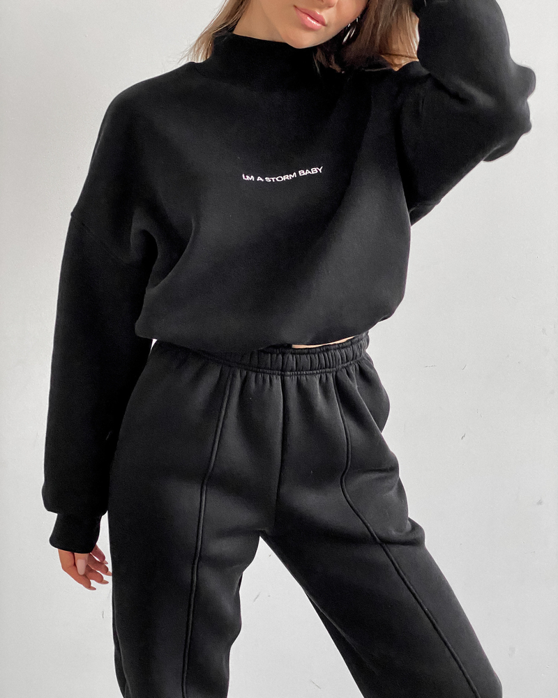 Ensemble deux pièces sweat-shirt imprimé pour femme_voghion.com