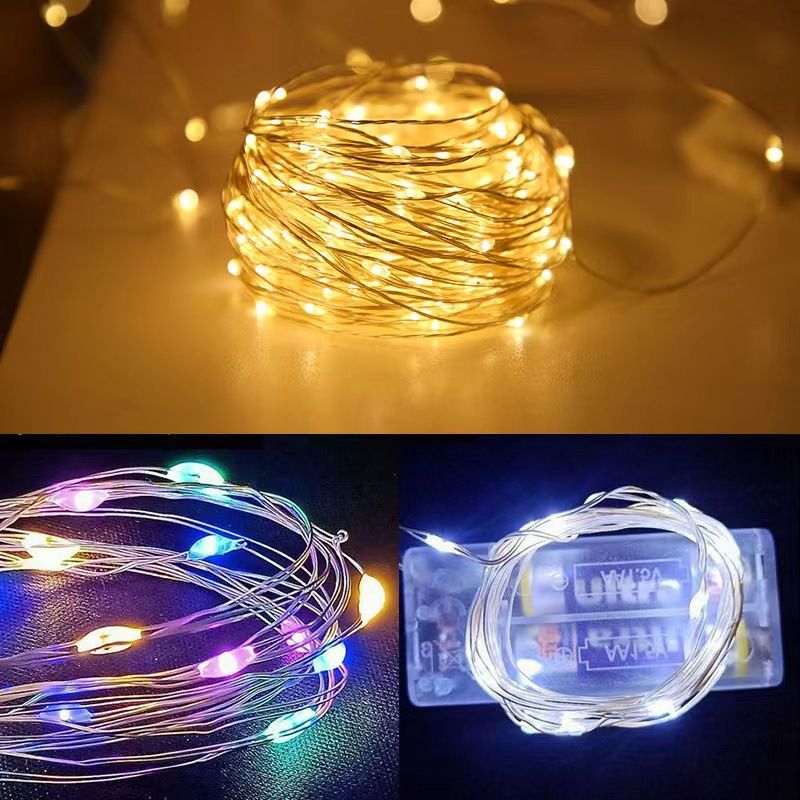 AG13 Knoopcel LED-lichtsnoer - Kerstversiering, lichtsnoer voor flessen, feesten en bruiloften_voghion.com