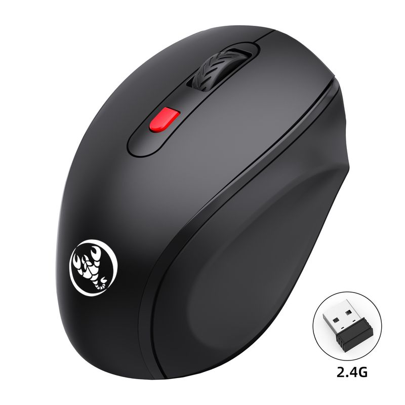 Nova 2.4G brezžična zvočna pisarniška miška s 6 gumbi, ergonomski oprijem_voghion.com