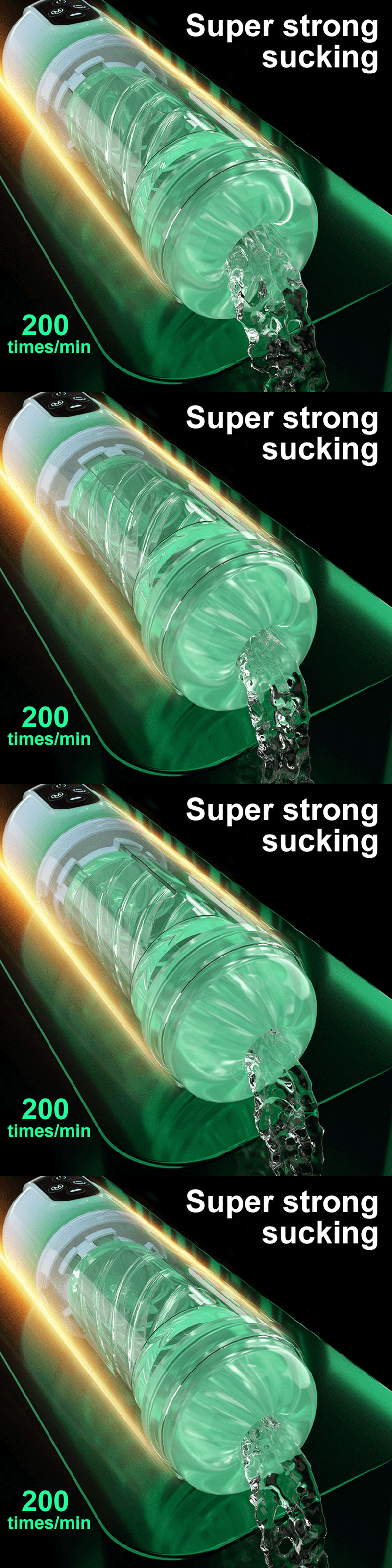 Masturbator, automatische männliche Tasse, rotierende Saugwat SPA, echte Muschi-Masturbationspumpe_voghion.com