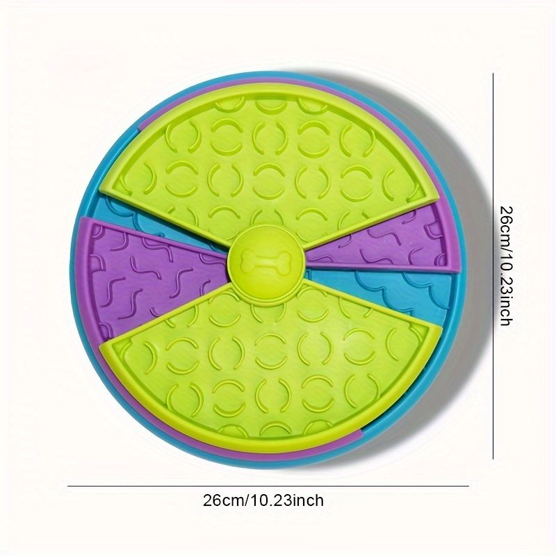 Pet Slow Three-Layer Fun Puzzle Rotating Anti-Choking Cat Dog Bowl Feeder_voghion.com
