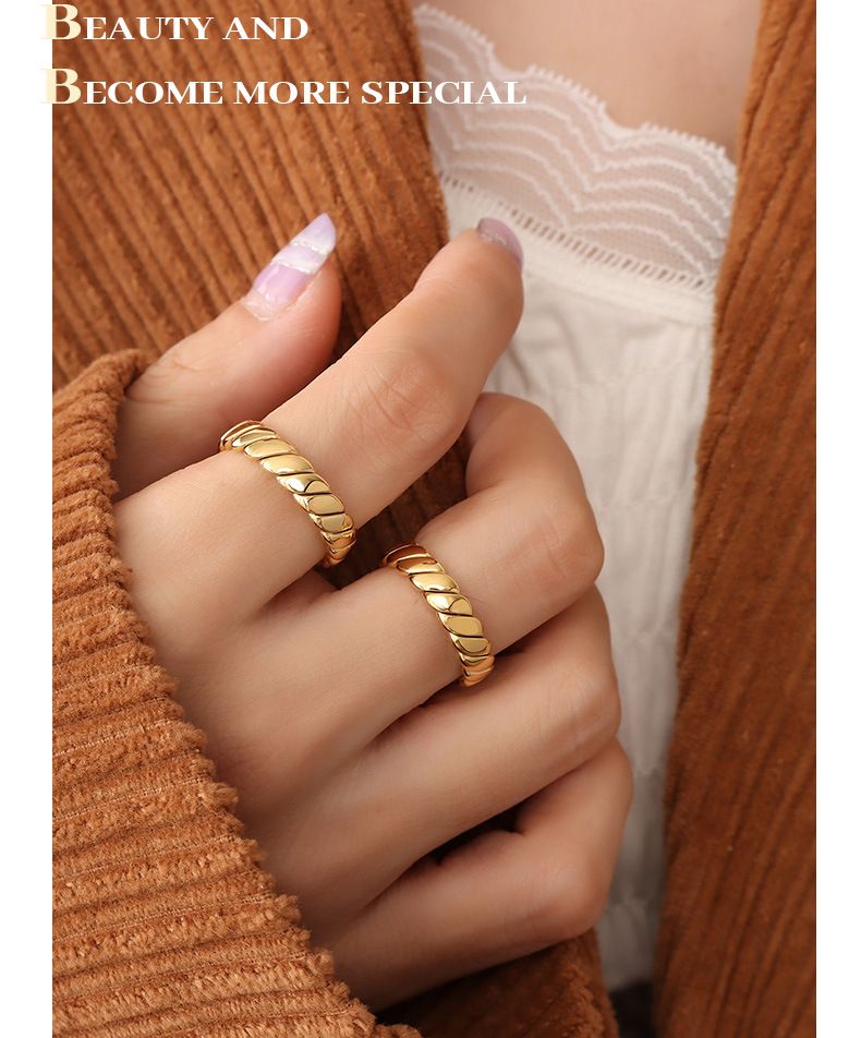 Marka kald stil falmer ikke nisjedesign geometrisk vanlig ring roterbar ring A303_voghion.com