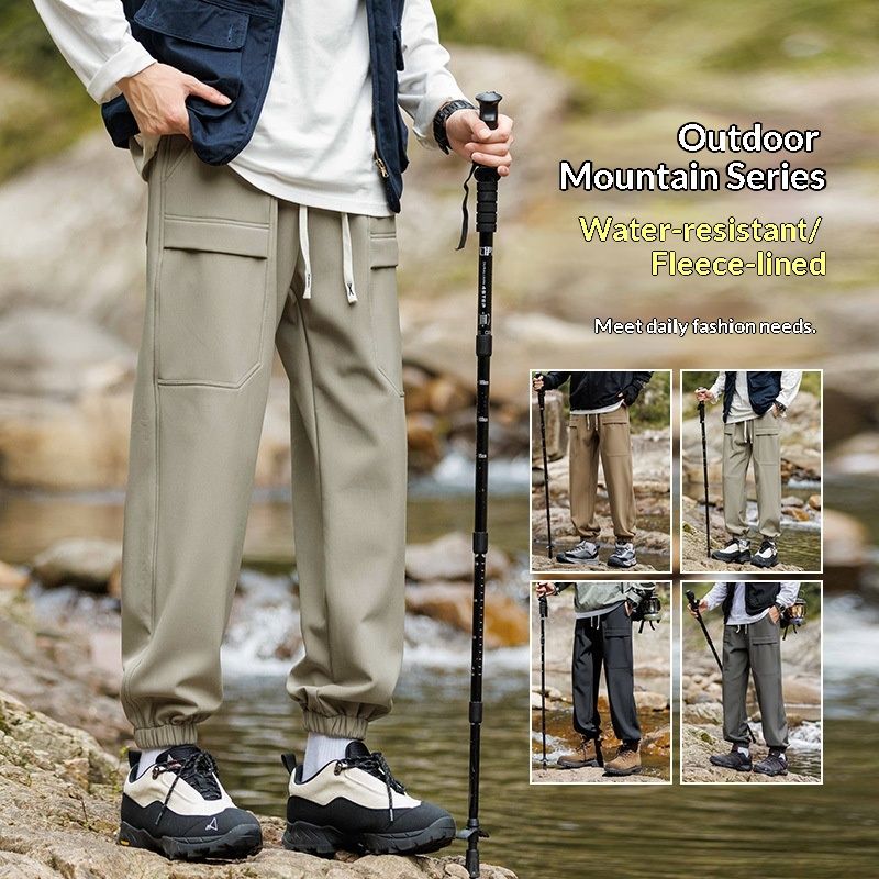 001 Veste d'hiver décontractée et chaude softshell doublée polaire style montagne pour le travail, idéale pour les sports de plein air, pour hommes, femmes et couples._voghion.com