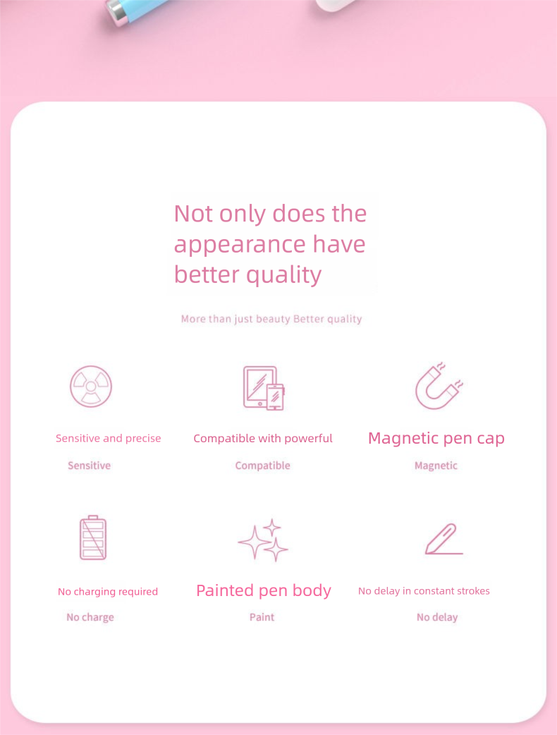 Touch Screen IPad Capacitive Tablet Mobile Phone Stylus Fine Tip Handwriting Pen Pencil Universal._voghion.com
