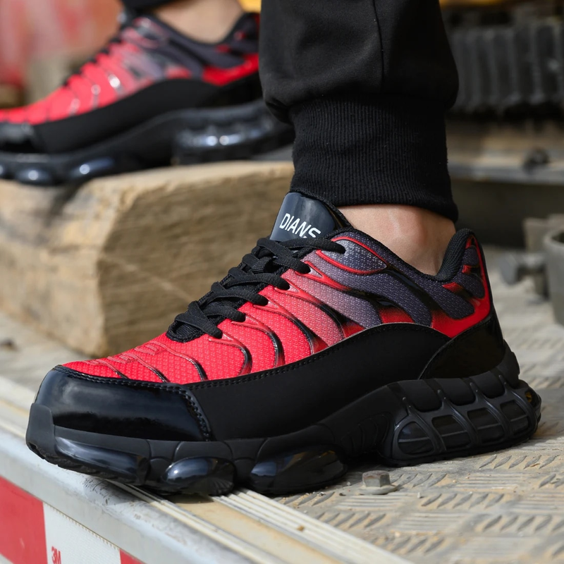 Mannen Vrouwen Veiligheid Anti-smash Anti-lek Ademend Lichtgewicht Werk Sneakers Onverwoestbare Schoenen Laarzen_voghion.com