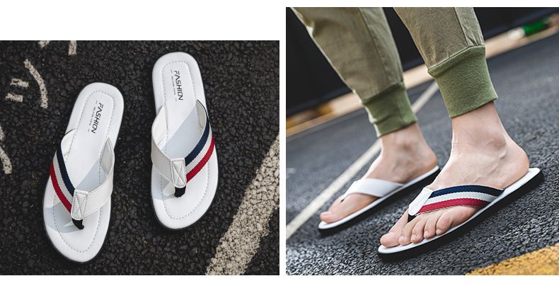 Tongs tendance pour hommes, vêtements d'extérieur, antidérapants, pour adolescents, sandales d'été, chaussures de plage, nouvelle collection d'été_voghion.com