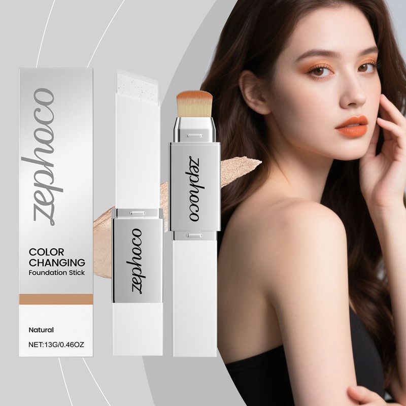 Zephoco Natural Color Sanfter, feuchtigkeitsspendender, glatter, täglicher, leichter Foundation-Stick, geeignet für fettige und trockene Haut_voghion.com