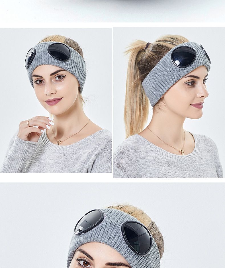 Unisex Accessories akinių vilnos galvos juostelė pora kasdieniška galvos juosta paprasta vėjui atspari megzta galvos juosta_voghion.com