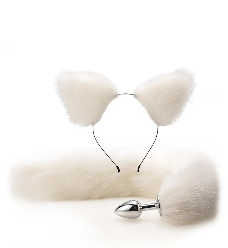 Fox Anal z lasnicami BDSM igračka za spogledovanje kovinski analni čep rep seks igrače za ženske moške pare cosplay igre za odrasle trgovina_voghion.com