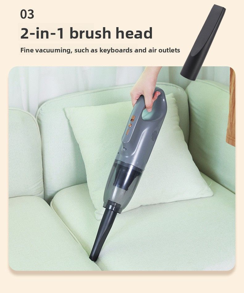 Cross-border Private Mold Handheld Small Vacuum Cleaner Wireless Large Suction Home Car Dual-purpose Desktop Vacuum Cleaner Car Vacuum Cleaner_voghion.com