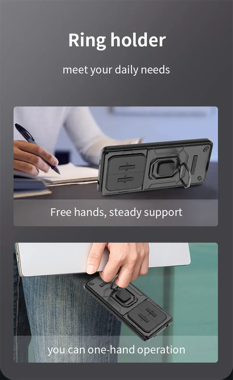 Pour Redmi Note 13R 13 12 Pro Plus Turbo 12S K70E K70 K60 Ultra 13C 5G A3 Armor Case Camera Lens Protection Ring Holder_voghion.com