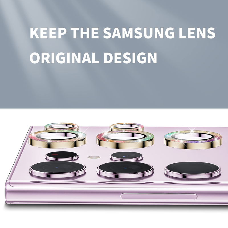 1 Stück Kameraobjektivschutzglas für Samsung Galaxy S23 Ultra Plus S23 Full Cover Lens Metallschutzring für Kamerafilm_voghion.com