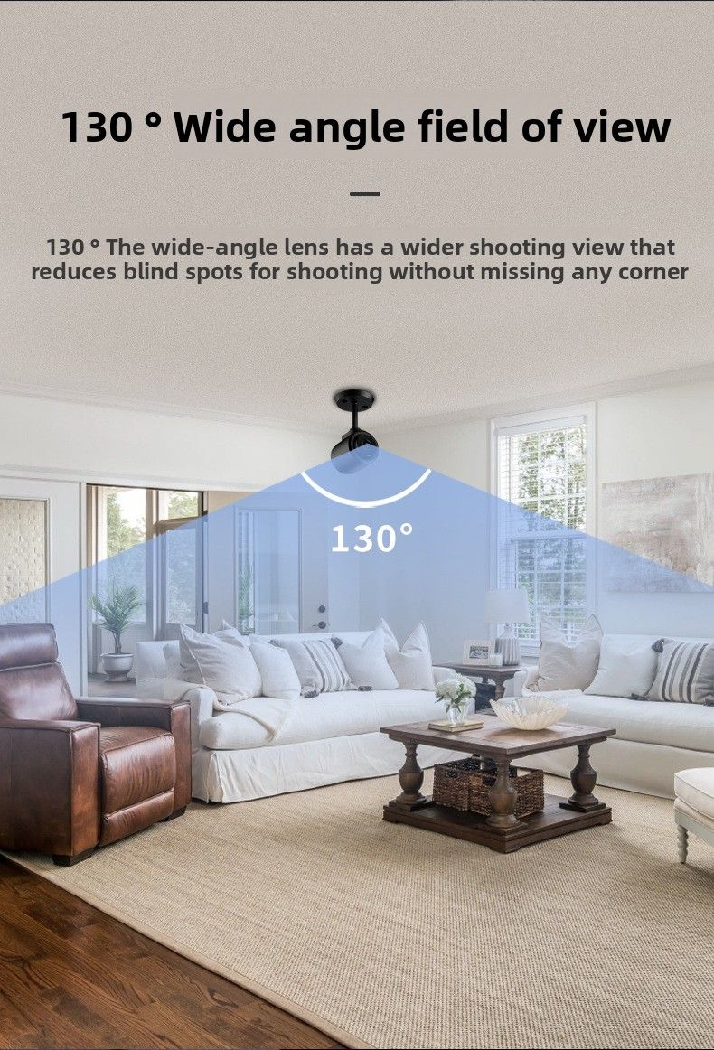 C1 Smart WIFI Small Wide-Angle HD Home Security Night Vision Surveillance Camera_voghion.com