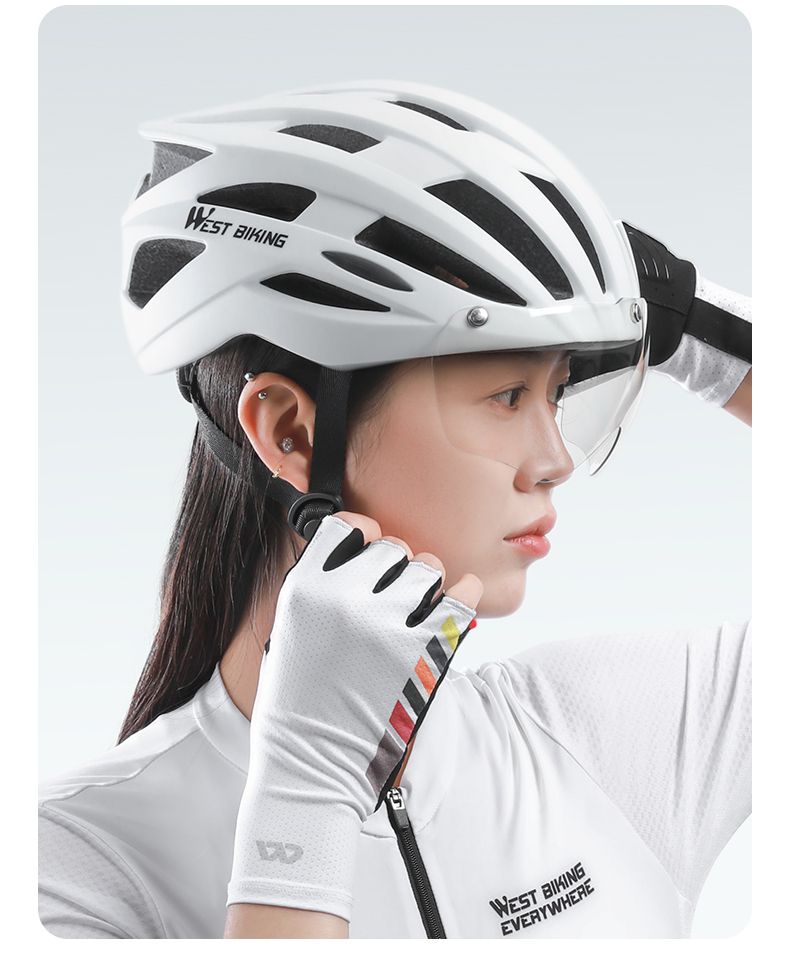 West Rider Integrierte Sicherheitskappe mit Rücklichtbrille_voghion.com
