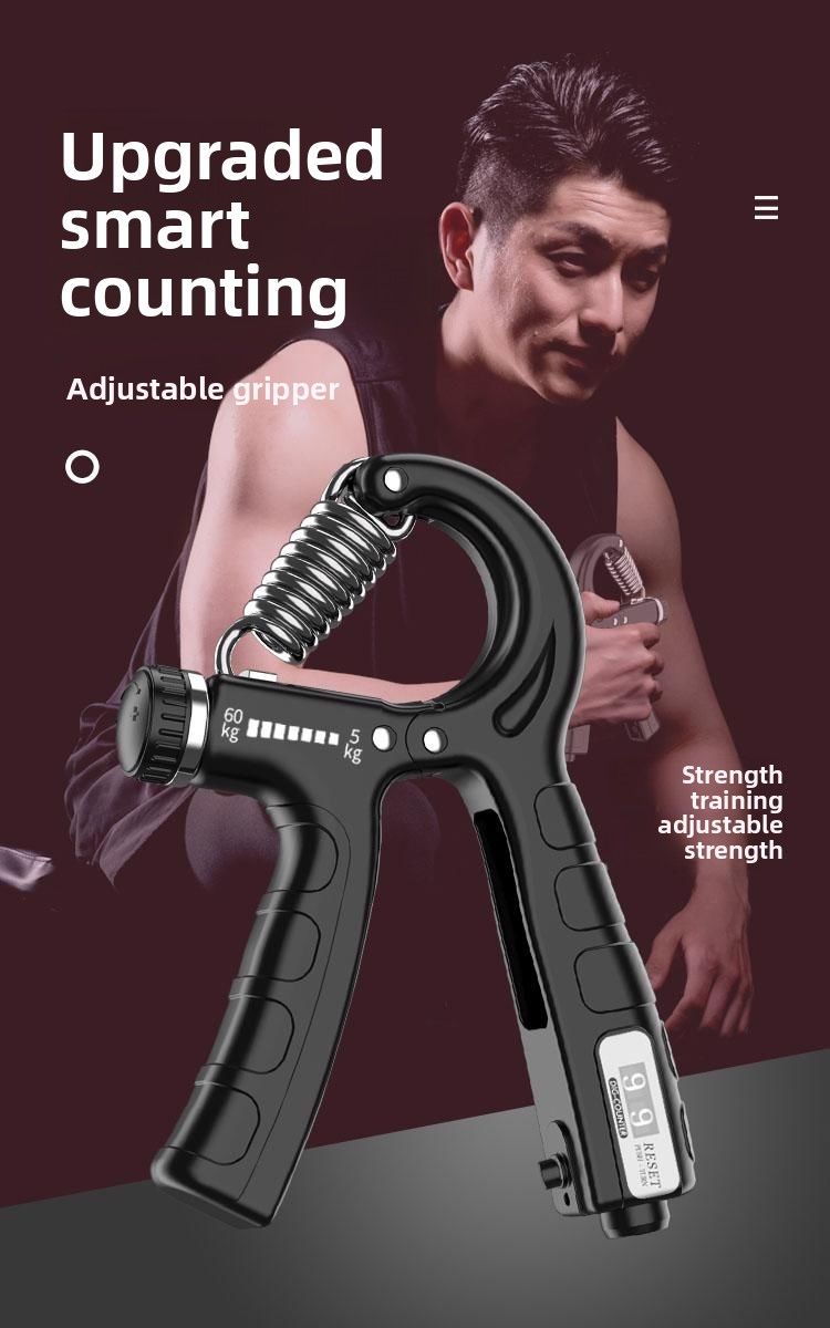Buy Get One Free Electronic Count Grip Strengthener 5/ 60kg Physical Exam Hand Strength Exercise Rehabilitation_voghion.com