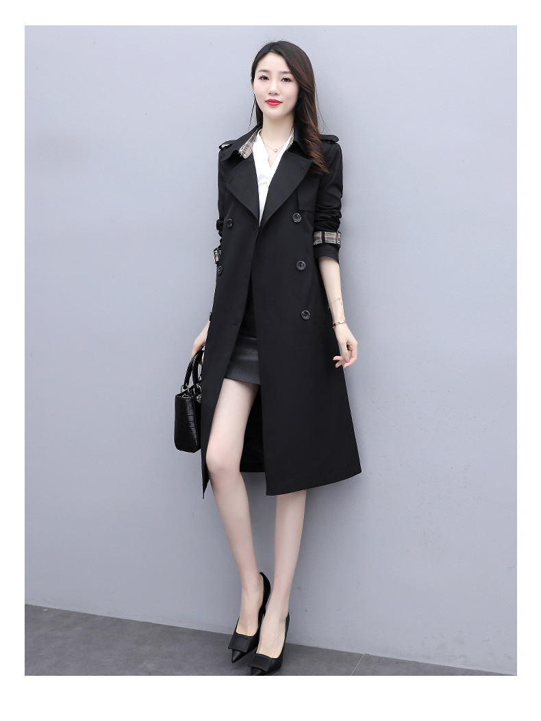Cappotto nero primaverile pop temperamento moda donna_voghion.com