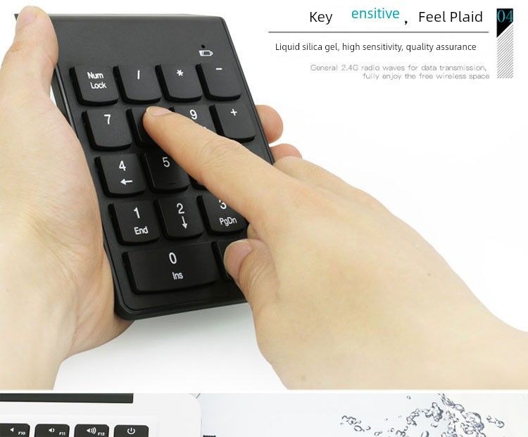 Keypad Finance Securities Bank Digital Wireless Switch-Free Notebook Desktop USB Wired 19 Keys_voghion.com
