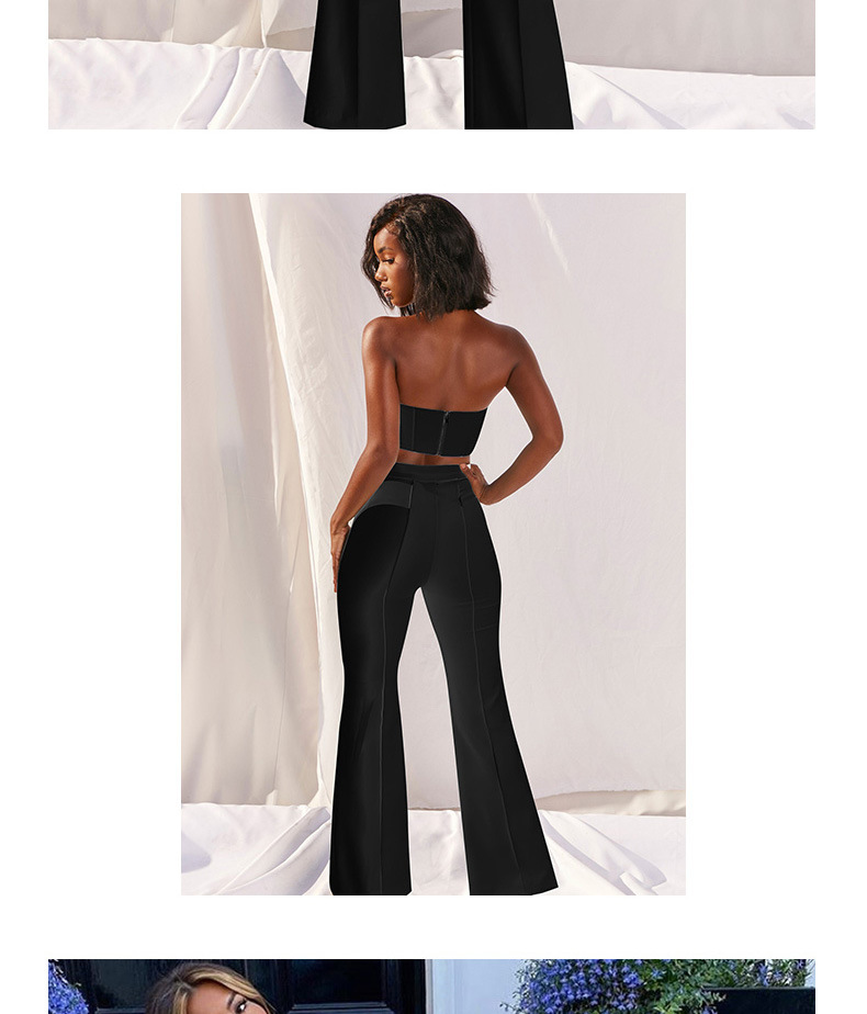 Top de tubo sexy para mujer, traje de pantalón y top adelgazante hasta la pierna, moderno y versátil, sexy de alta gama_voghion.com