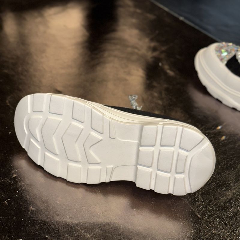 Women's Plus Size Summer 2025 Casual Sneakers - Breathable Lace-Up Slip-On Shoes With Mid Heel For Comfort & Style_voghion.com