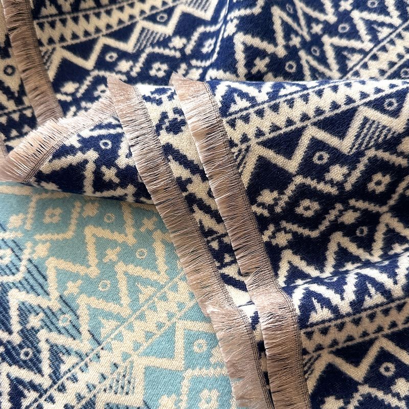 Europäischer und amerikanischer Marken-Imitat-Kaschmirschal für Damen, Farbverlaufsstreifen, Herbst und Winter, verdickter, vielseitiger Halsschal, langer, doppelseitiger Schal_voghion.com