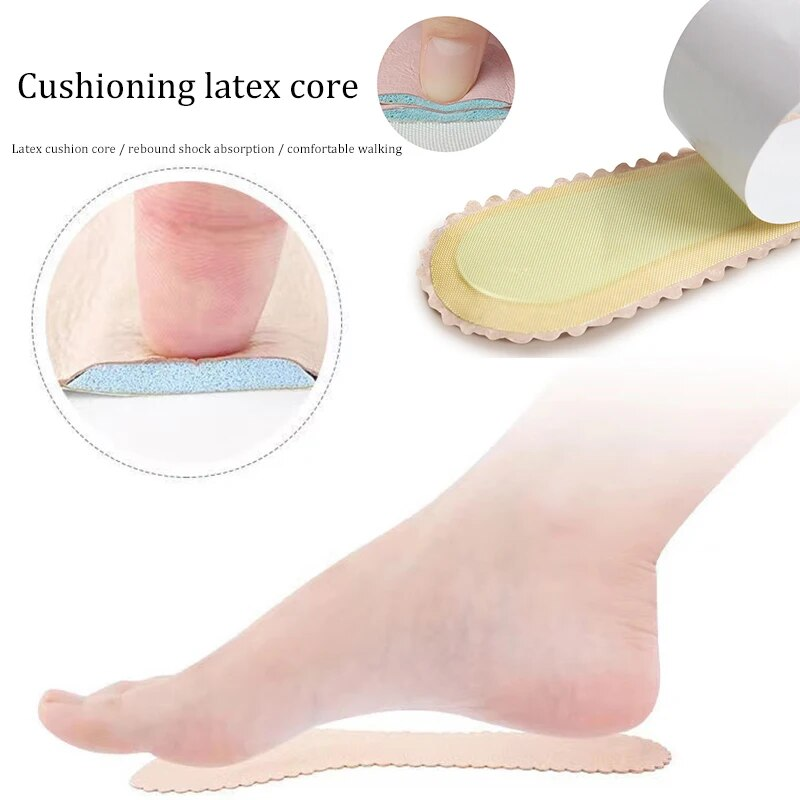Sandals Insoles Self-adhesive Non-slip Women Shoes Pads Breathable High-heeled Shoe Soft Cushion Sole Stickers Orthotics_voghion.com