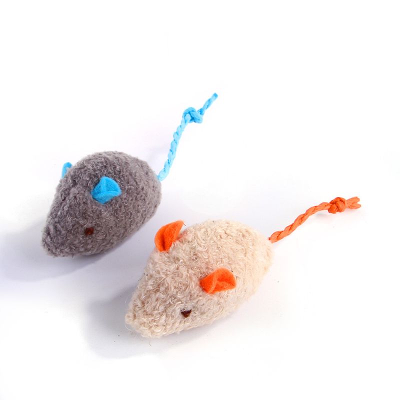New Product Plush Catnip Mouse Cute Design Cat Interactive Pet Toy_voghion.com