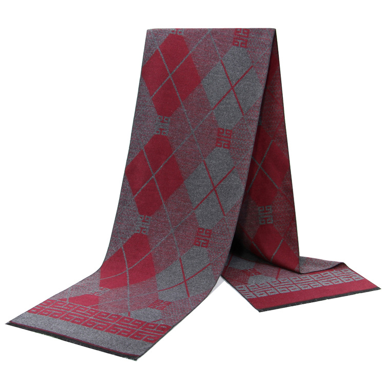 VOOTHOST Módní šály 180*30 cm, pánské, podzimní, zimní, silné, teplé, kašmírové, business, dlouhé, zavinovací, chlapecké, klasické, šály F0055_voghion.com