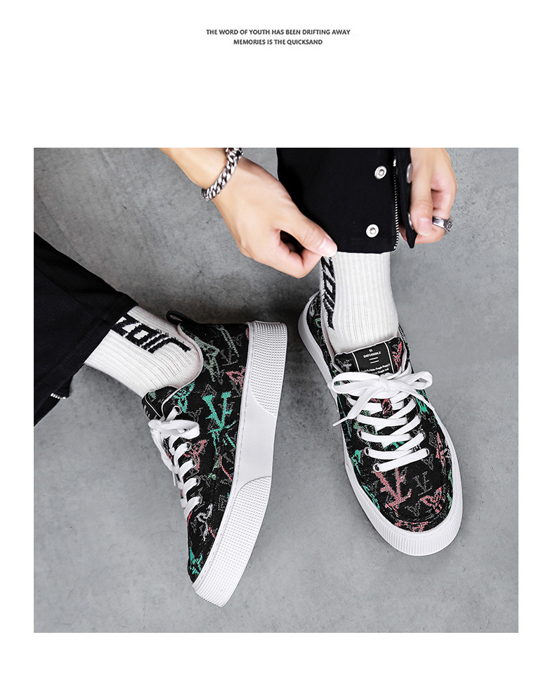 Men's shoes new breathable canvas shoes Korean version of the trend of all lightweight soft sole non-slip low The guy with the sneakers_voghion.com