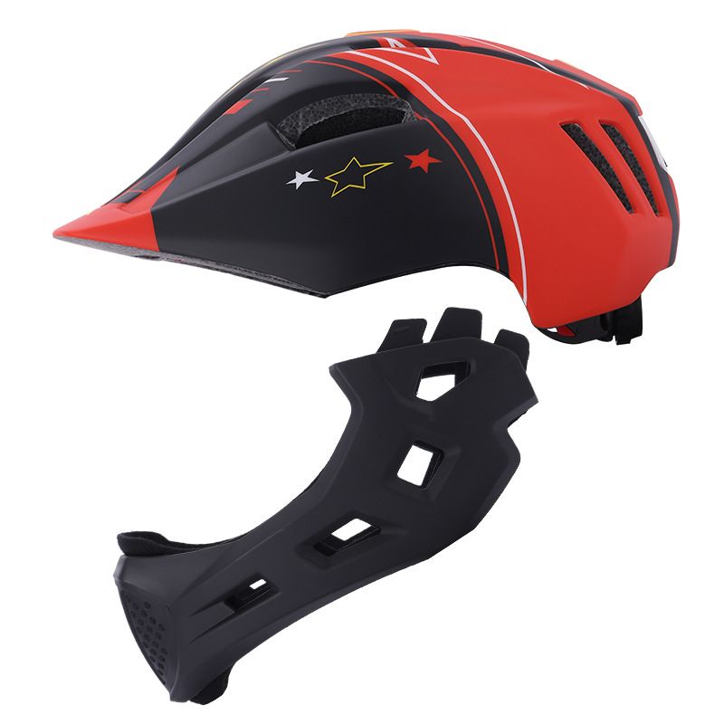 Casco anti-insetti per mountain bike per bambini, con USB, per bici da equilibrio, skateboard, monoblocco, casco integrale_voghion.com