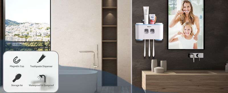 WEKITY Pro 5-Slot Wall Holder - Multifunctional Bathroom Organizer_voghion.com