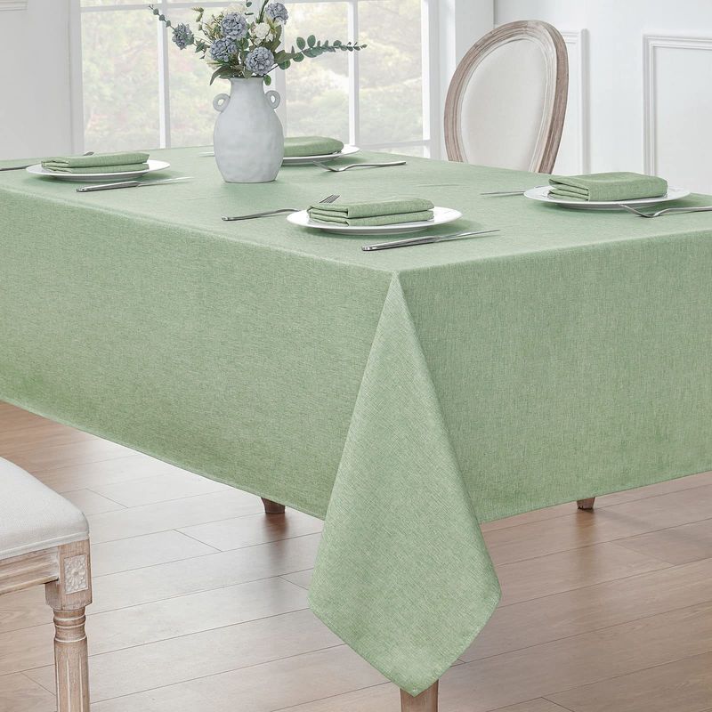 Nuovo prodotto: decorazioni per feste di compleanno, composizioni, accessori, lino tinta unita verde erba, impermeabile e resistente all'olio_voghion.com