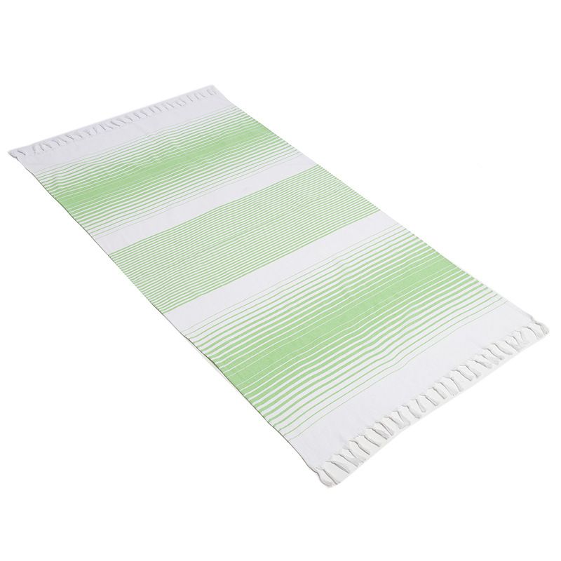 Bath Special Supply Türkische Baumwolle Erwachsene Quaste Strandtuch Gestreiftes Badetuch_voghion.com