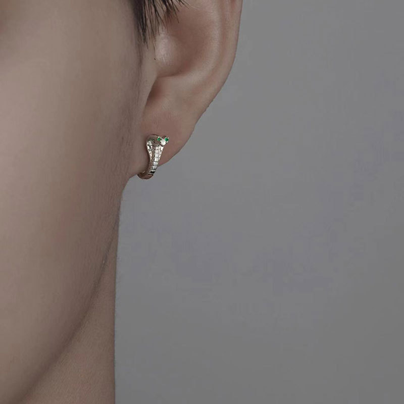 Náušnice Wind Cobra pro muže, americké ušní přezky, dámské personalizované seniorské náušnice, hip hopové ušní šperky, nový trend_voghion.com