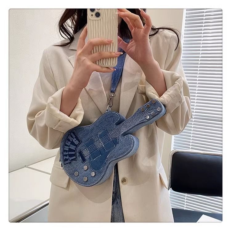 e unica borsa a tracolla piccola in denim per donna 2024 coreana per il tempo libero, alla moda, versatile e alla moda_voghion.com