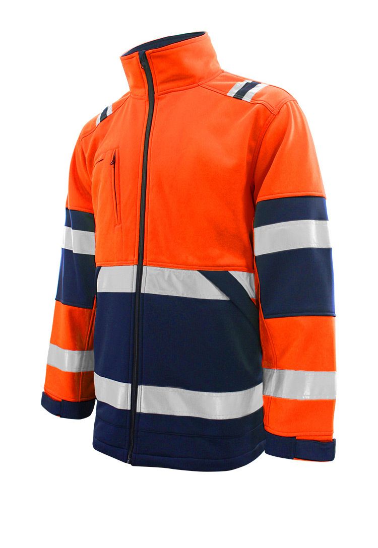 Herrenbekleidung Outdoor Winddichte Reflektierende Streifenjacke Arbeitskleidung Plus Samtpullover Mantel_voghion.com